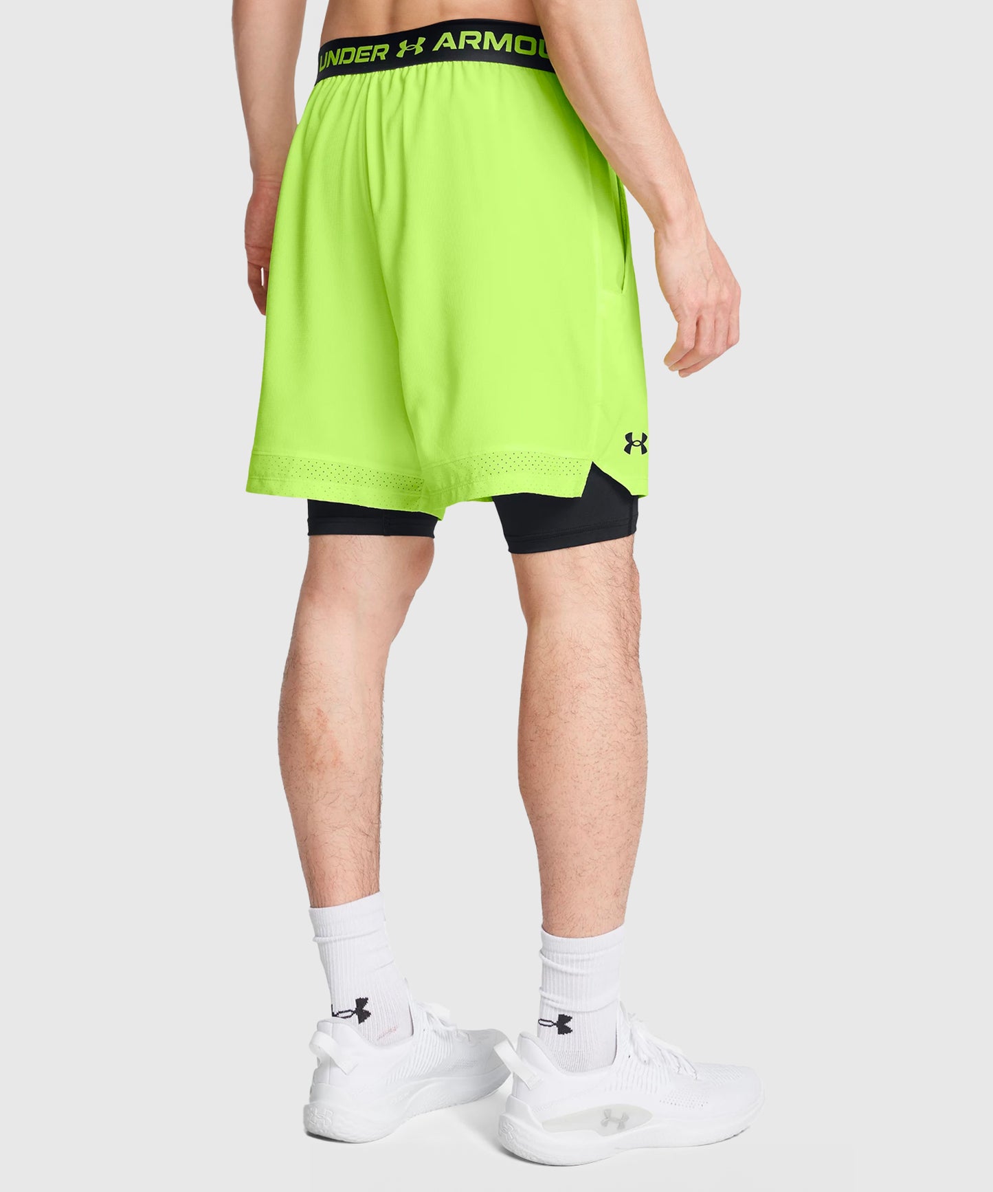 Short Under Armour 2-En-1 Ua Vanish Woven - Jaune Fluo