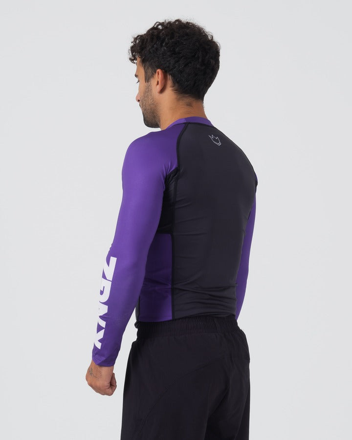 Kingz Ranked Performance V2 Langarm-Rashguard - Violett