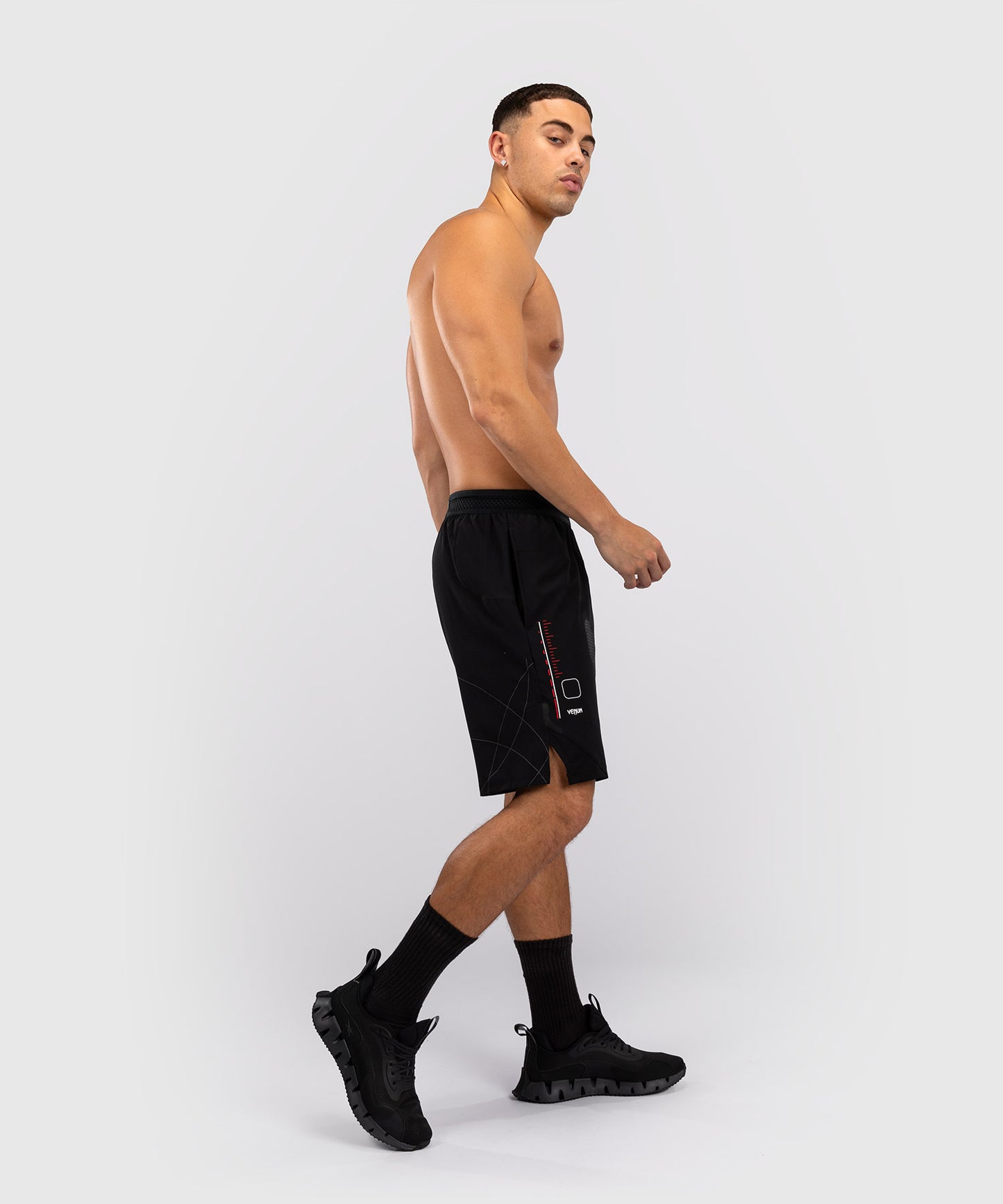 Venum Tactical XT Pantalón Corto de Entrenamiento Hombre - Negro/Rojo Fuego