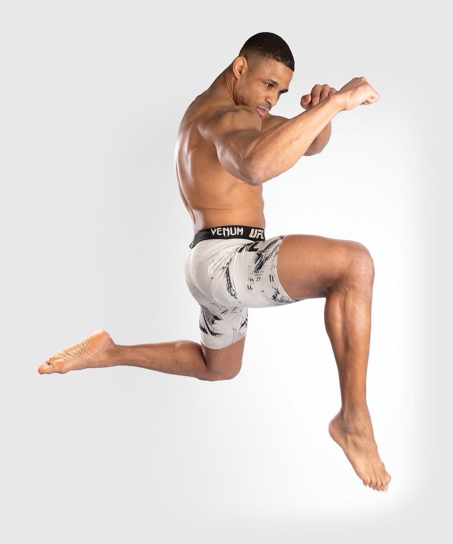 UFC Venum Authentic Fight Week 2.0 Compression Short - Black/Sand