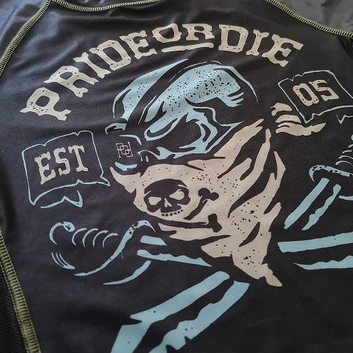 Pride Or Die Pirate Rashguard - Black