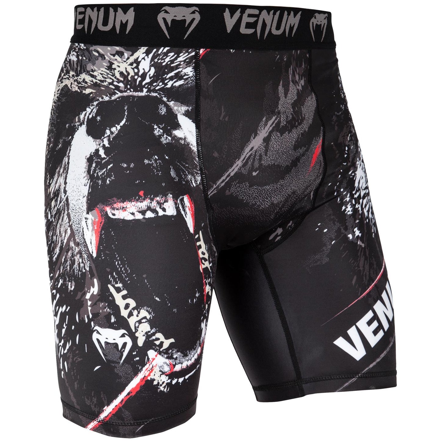Venum Grizzli Compression Short - Black/White