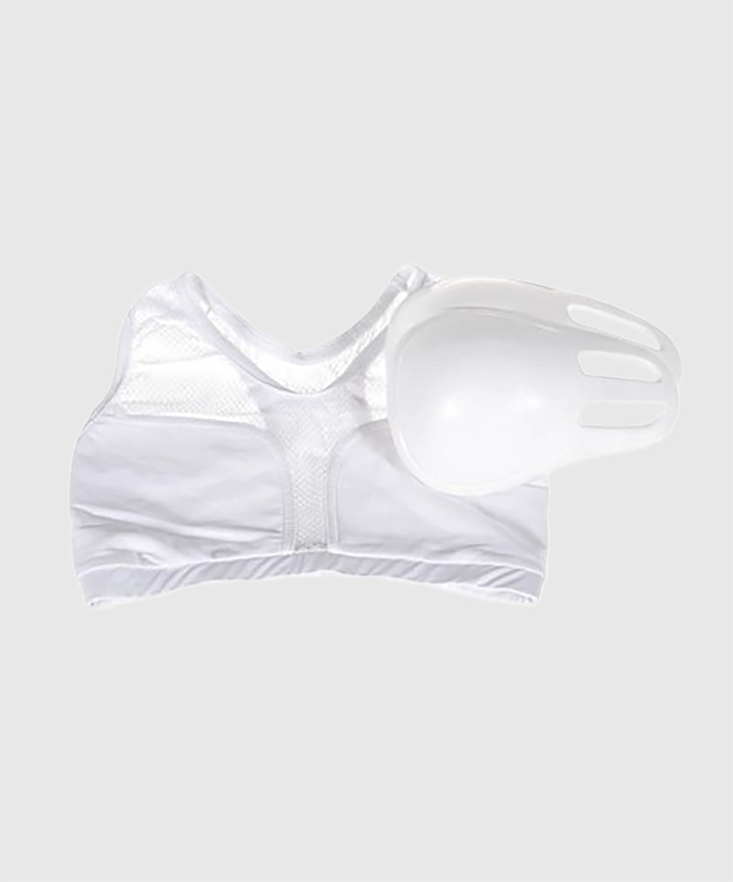Protège-poitrine Femme Metal Boxe - Blanc