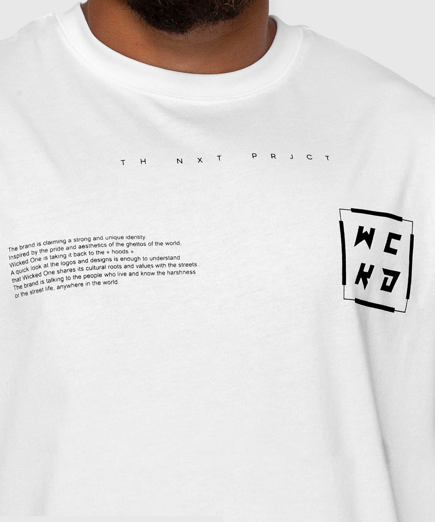 Wicked One Project Oversize T-Shirt - Weiß
