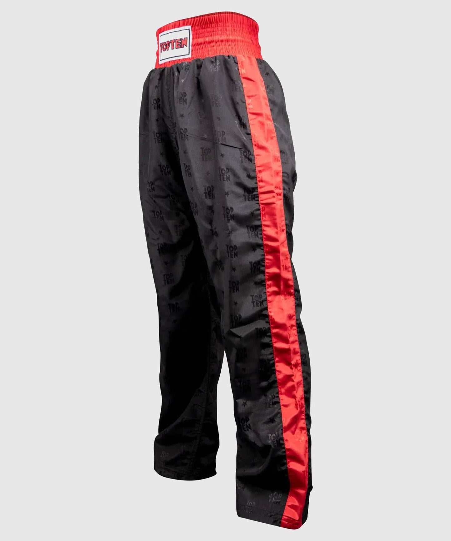Pantalon de boxe américaine Top Ten Classic - Noir/Rouge