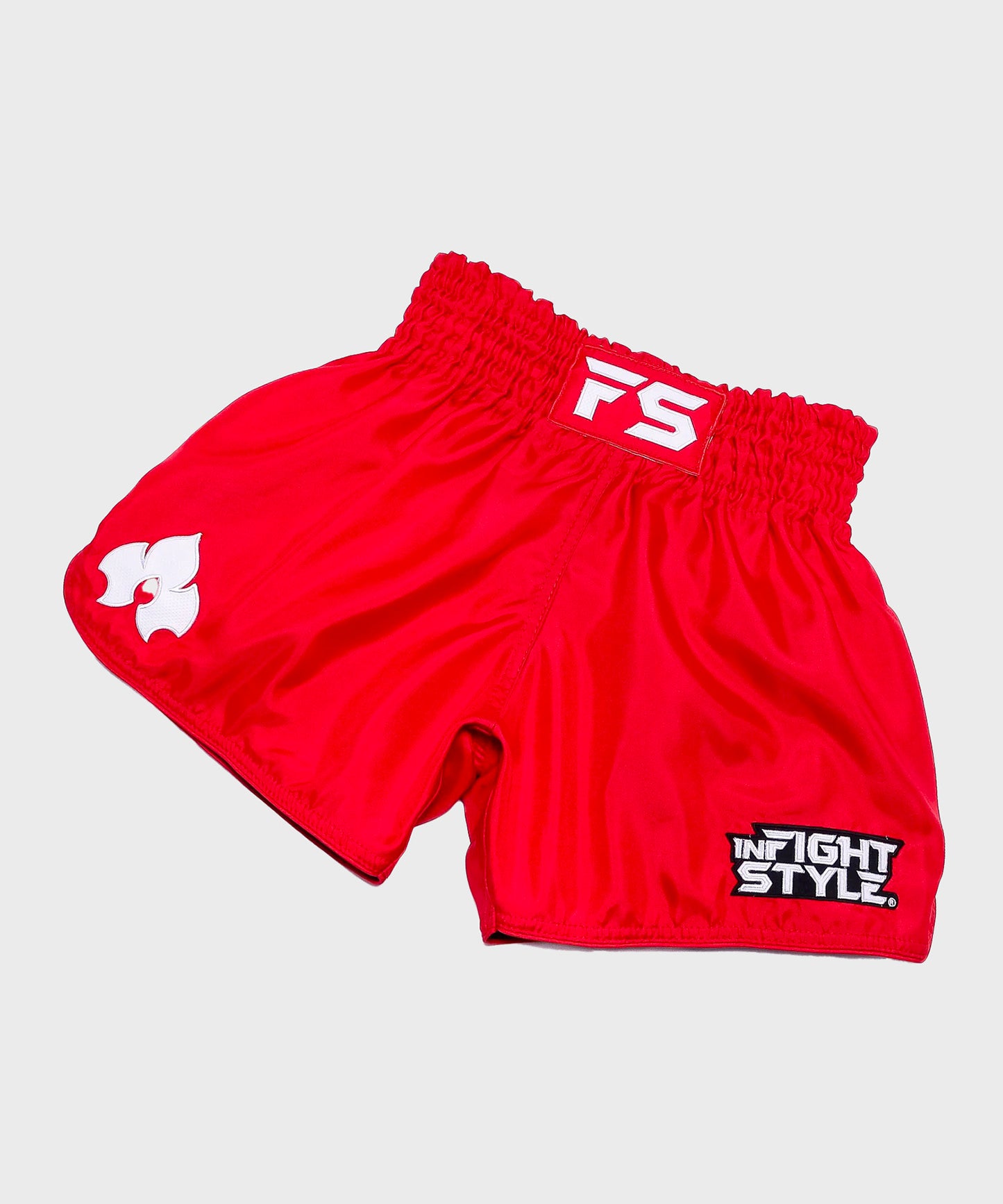 Infightstyle Fs Utility Retro Pantaloncini da Muay Thai - Rosso