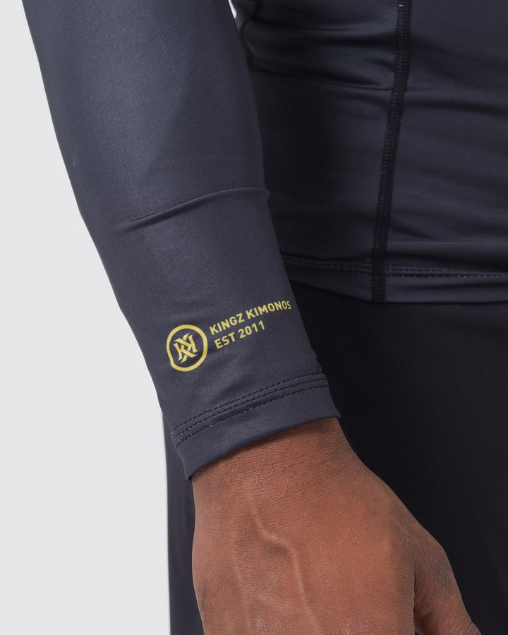 Rashguard À Manches Longues Kingz Ranked Performance V2 - Noir