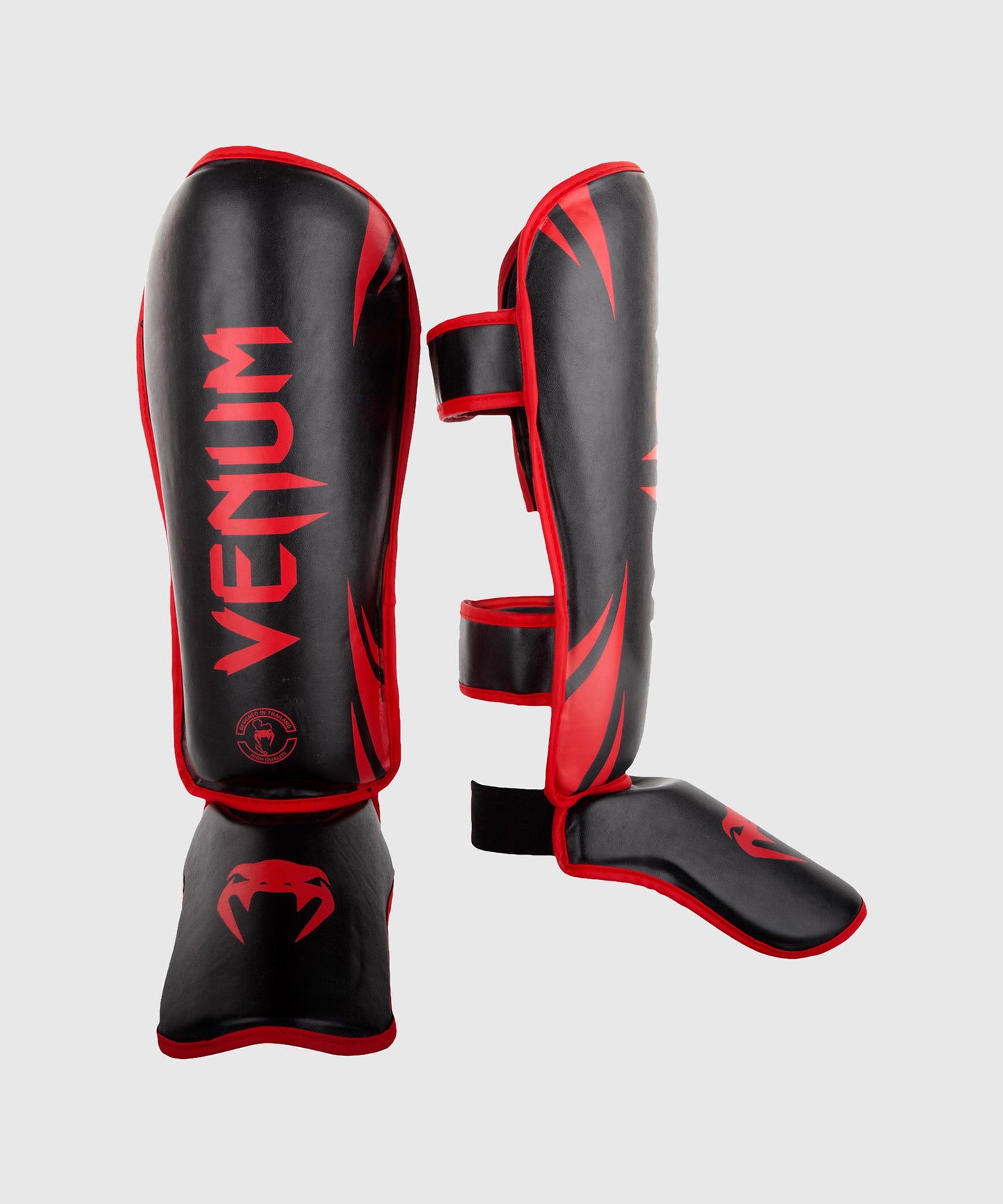 Venum Challenger Standup Shin guards - Black/Red - Exclusive