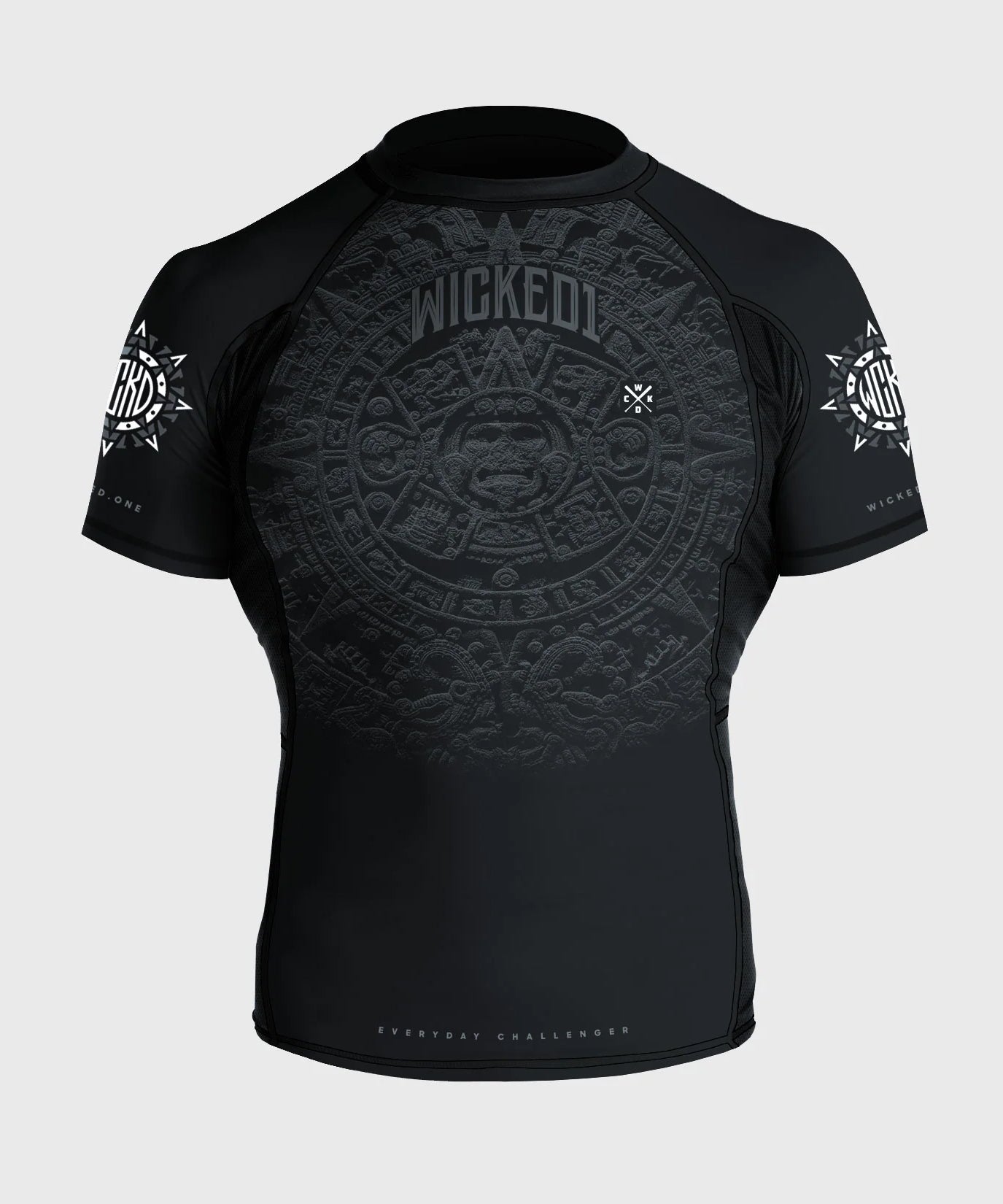 Wicked One Aztec Kurzarm-Rashguard - Schwarz