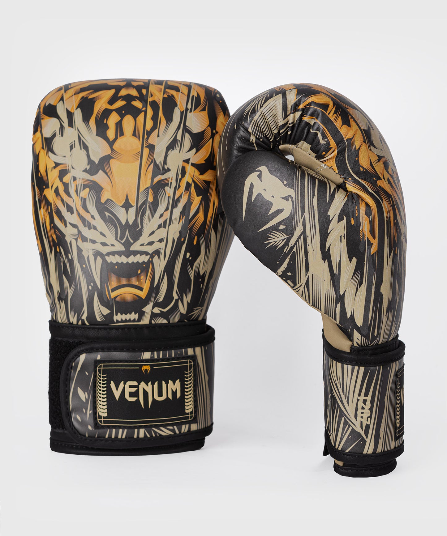 Venum Tiger Guanti da Boxe - Nero/Arancione Neon
