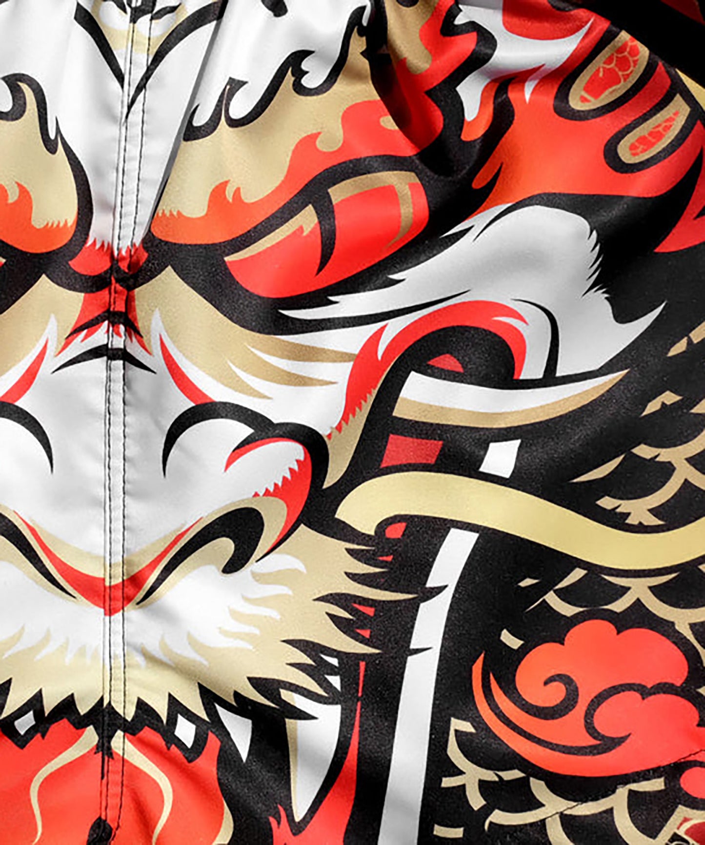 Short de Muay Thai Tuff Dragon King - Rouge