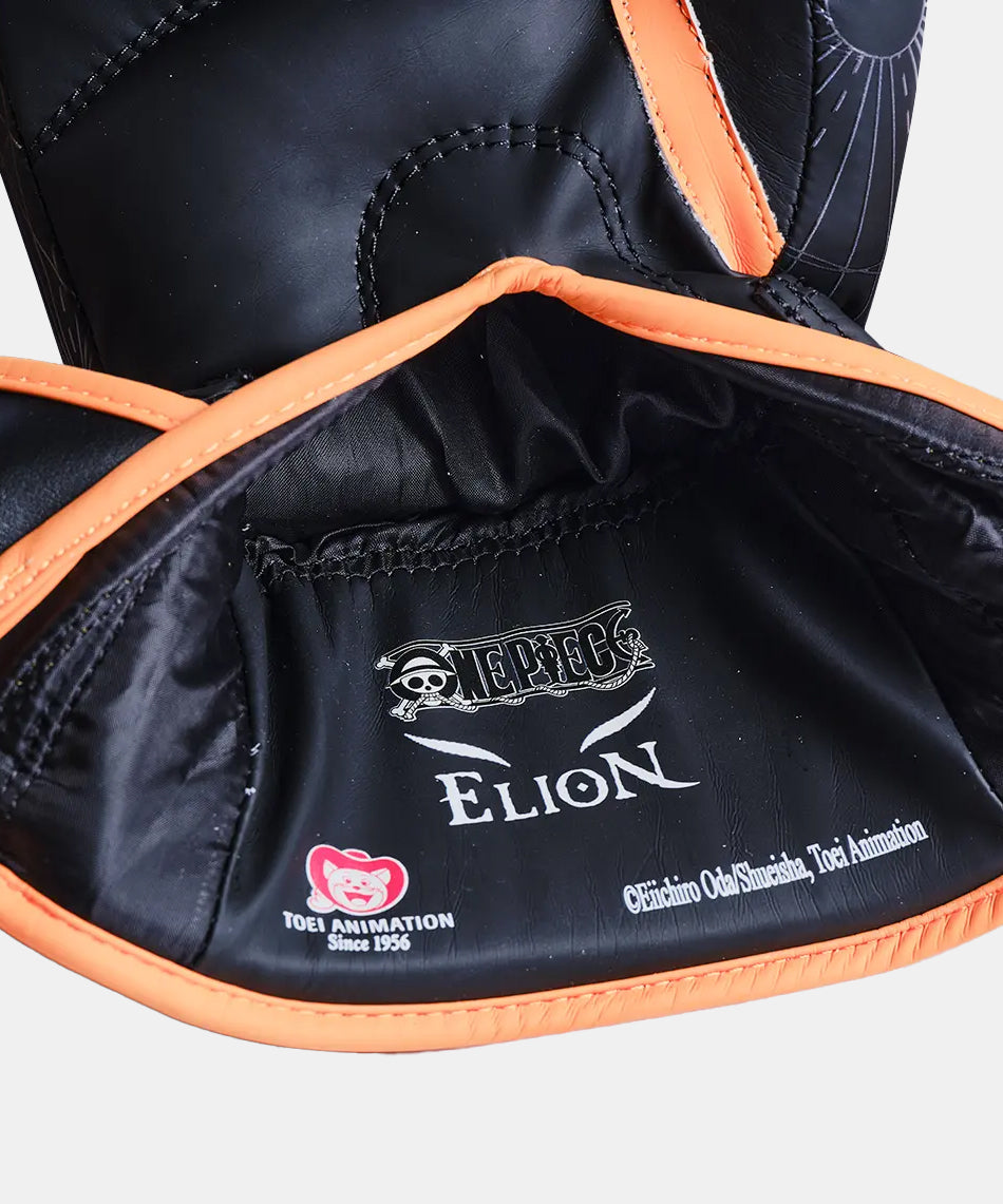 Elion X One Piece Ace Boxing Gloves - Black/Orange