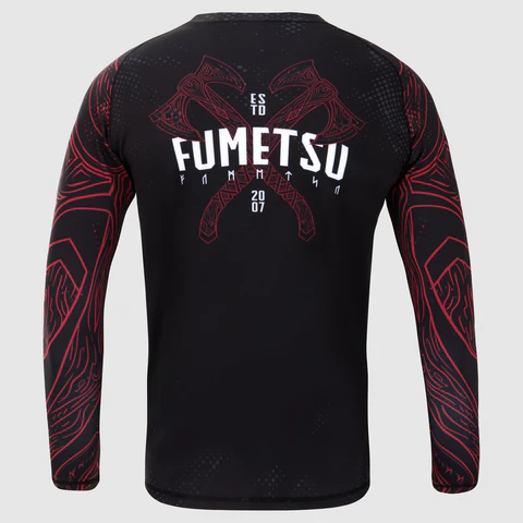 Rashguard Fumetsu Berserker - Manches Longues - Noir/Rouge