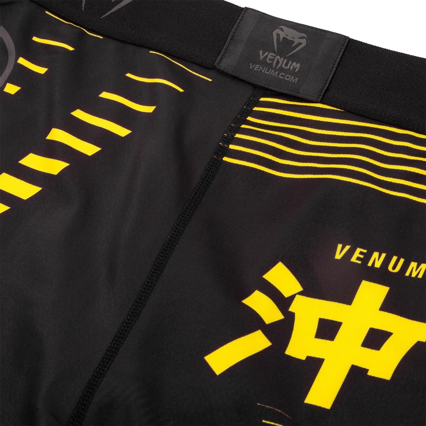 Venum Okinawa 2.0 Compression Shorts - Black/Yellow