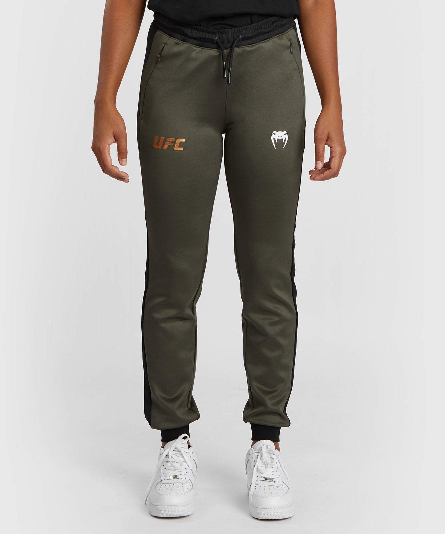 UFC Adrenaline by Venum Fight Week Women’s Performance Jogging Pants - Khaki/Bronze