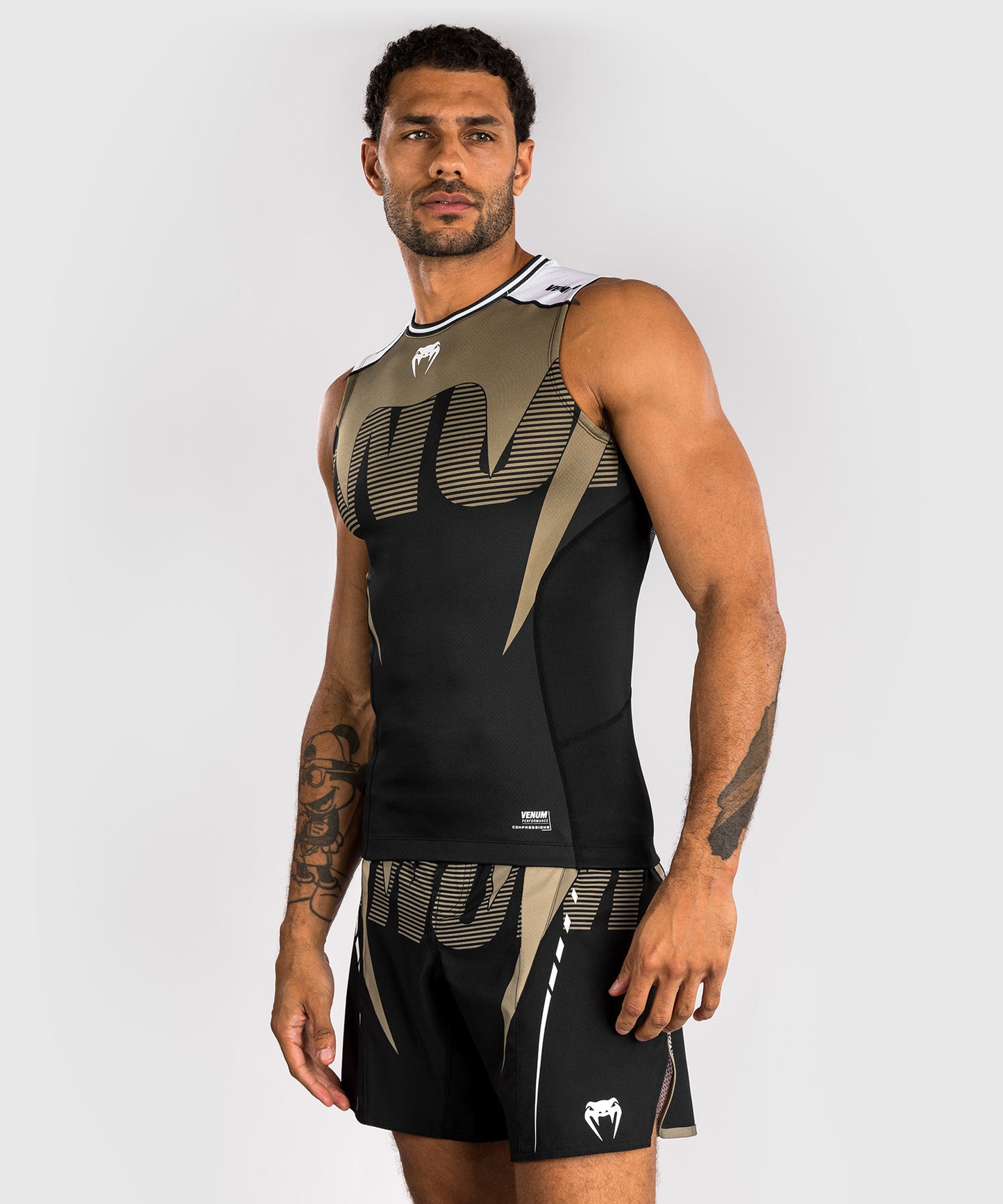 Venum Adrenaline Rashguards Sin Mangas – Negro/Arena