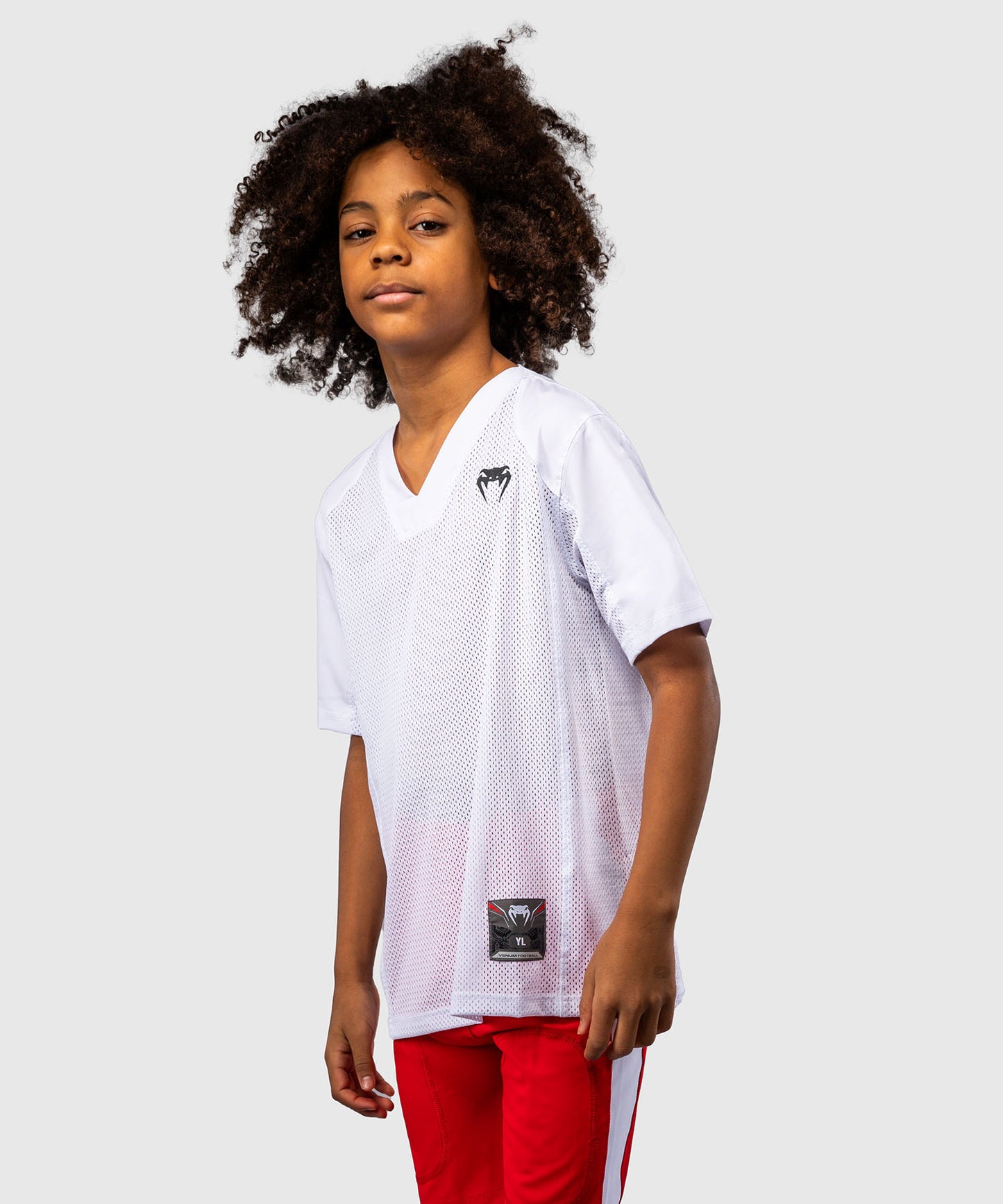 Venum Elite Fußball-T-Shirt Kurzarm für Kinder - Weiß