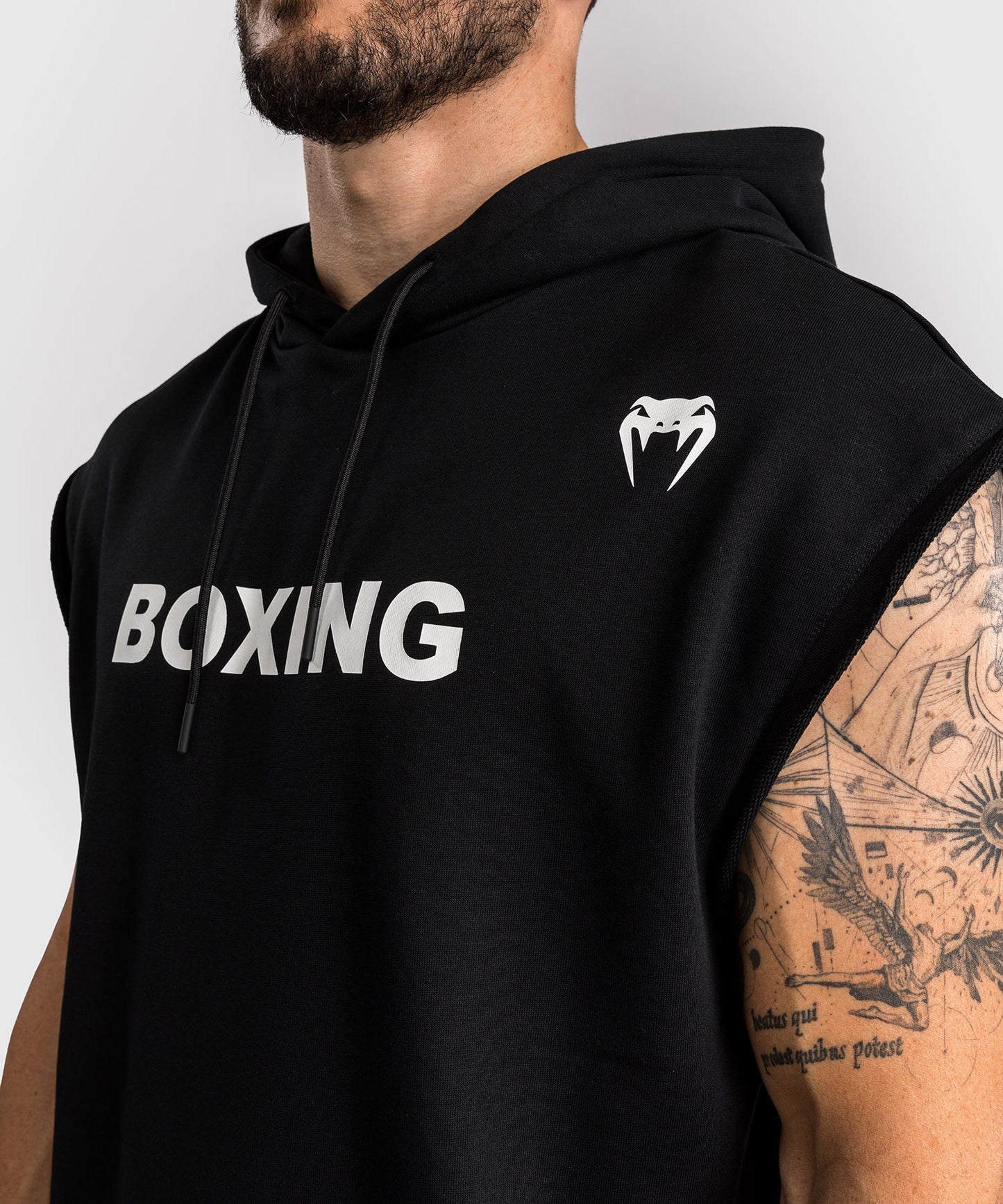 Venum Boxing VT Ärmelloser Hoodie - Schwarz/Weiß