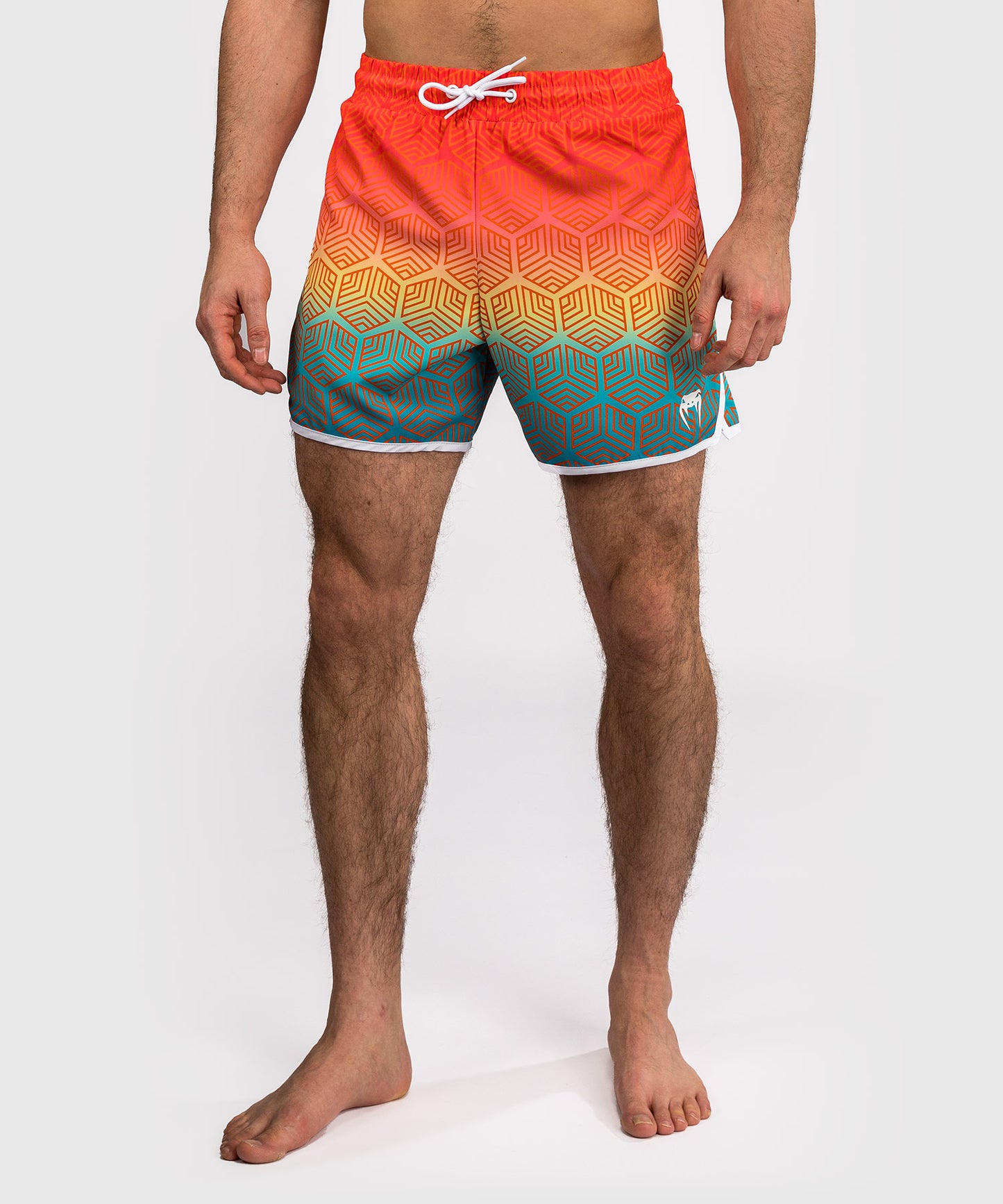 Short de Bain Venum Octane - Orange Sunset/Bleu Ciel