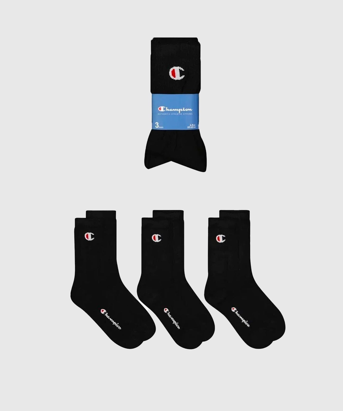 Pack De 3 Paires De Chaussettes Champion - Noire