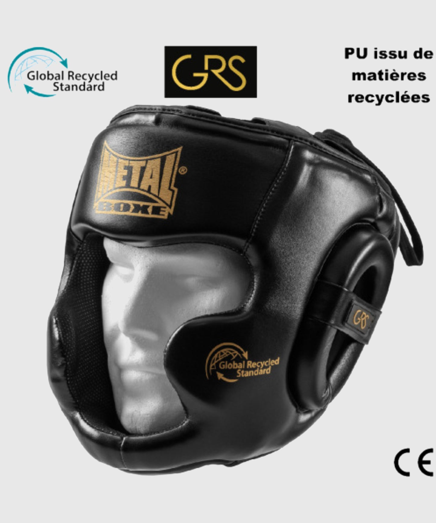 Casque De Boxe Metal Boxe Grs - Noir/Gold