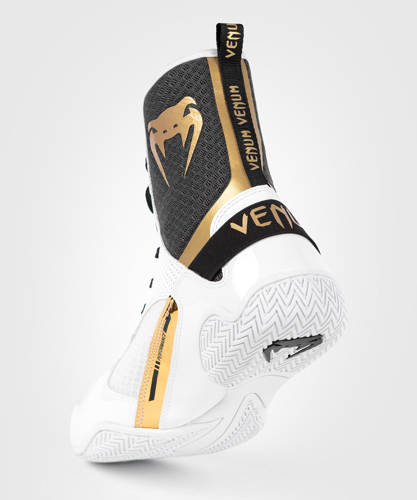 Chaussure de Boxe Venum Elite - Blanc/Noir/Or