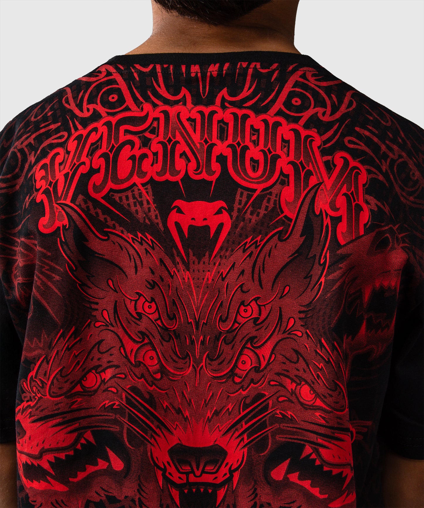 Venum Wolf Atak Kids T-Shirt - Black/Red