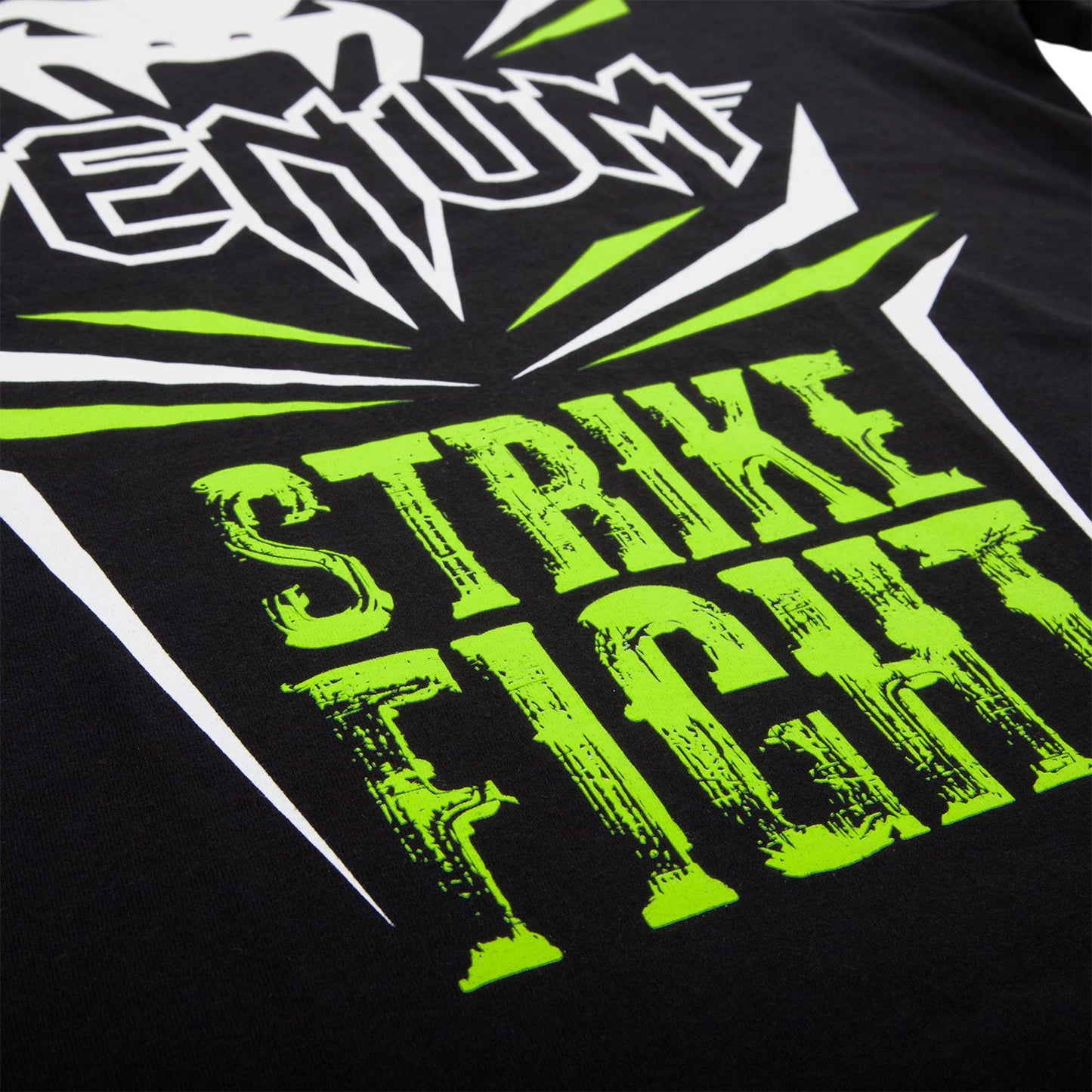 T-shirt Venum Strike Fight - Noir/Vert fluo