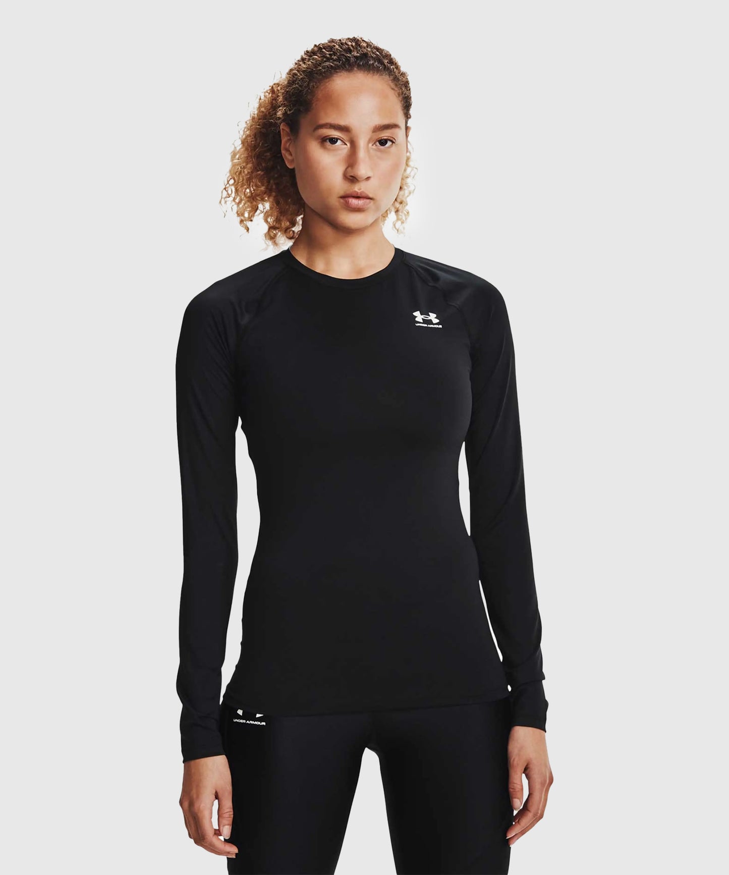 Tee-Shirt À Manches Longues Under Armour Heatgear® Pour Femme - Noir