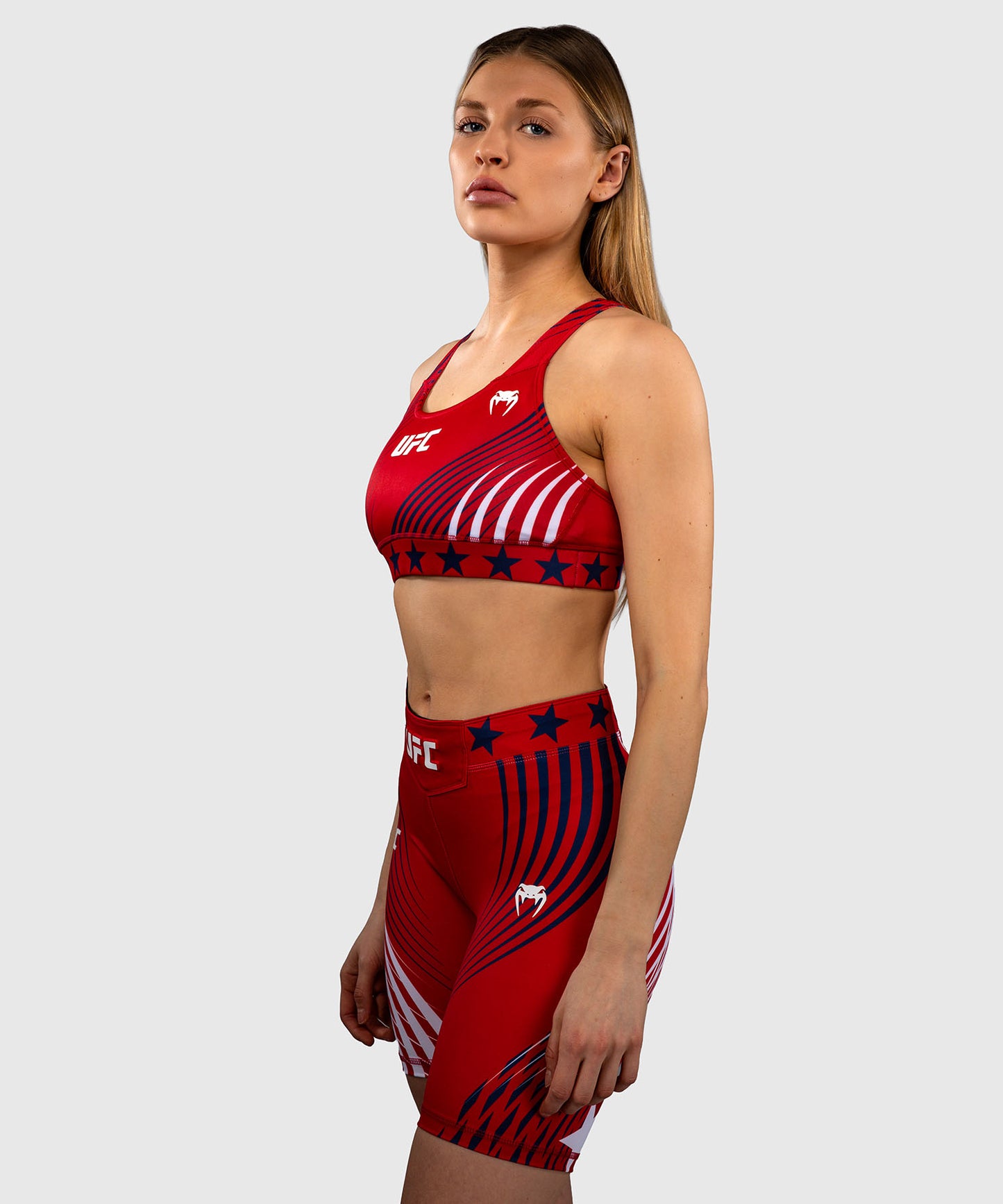 Official UFC Freedom 250 by Venum Authentic Fight Night Sport-BH für Damen - Rot