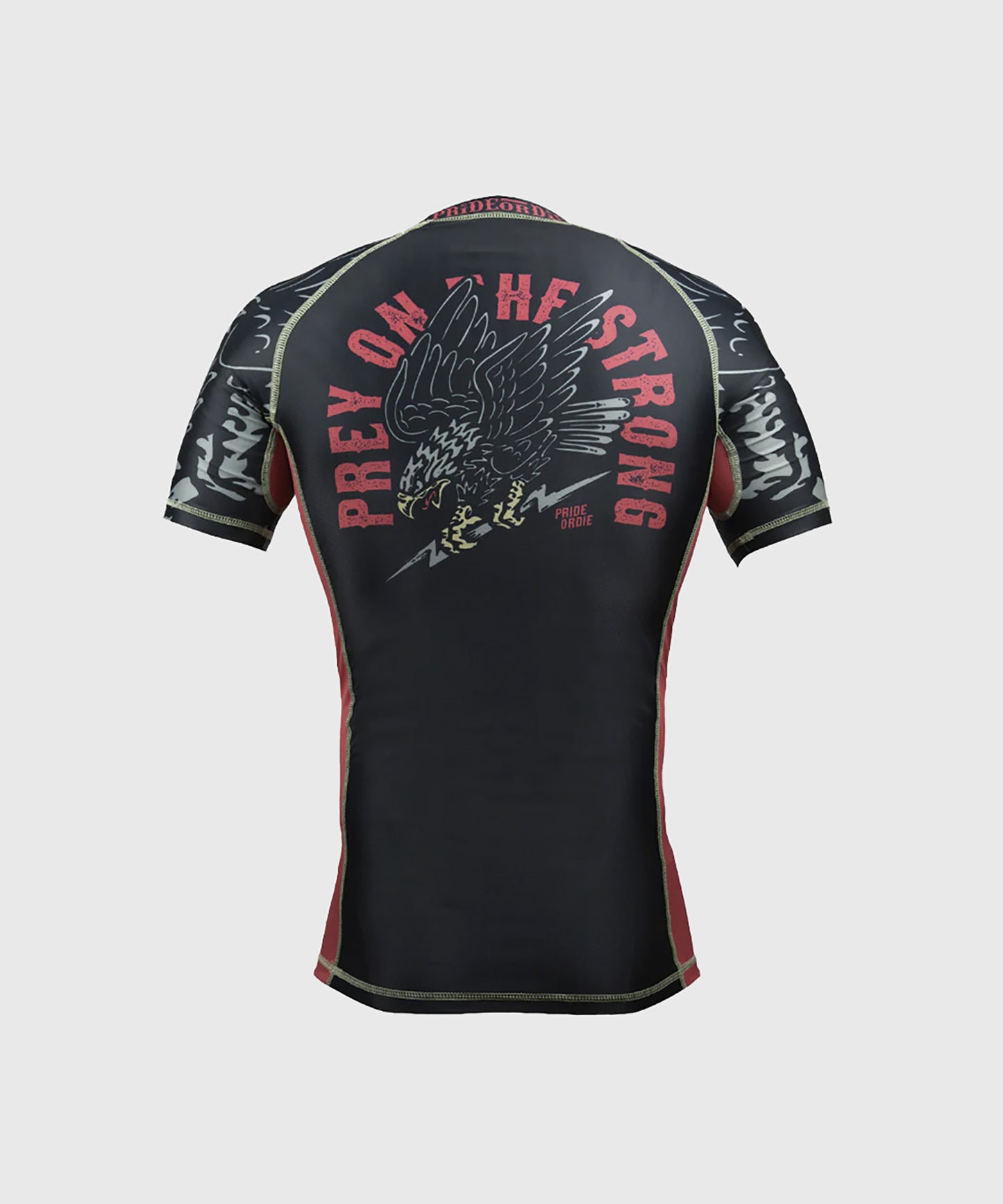 Pride or Die Prey On The Strong Kurzarm-Rashguard - Schwarz