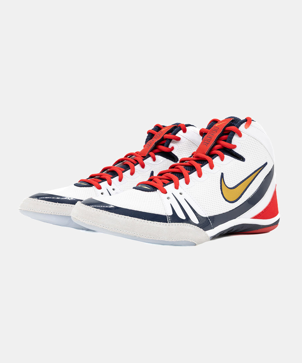 Nike Freek Se Wrestling Shoes - White/Gold/Navy