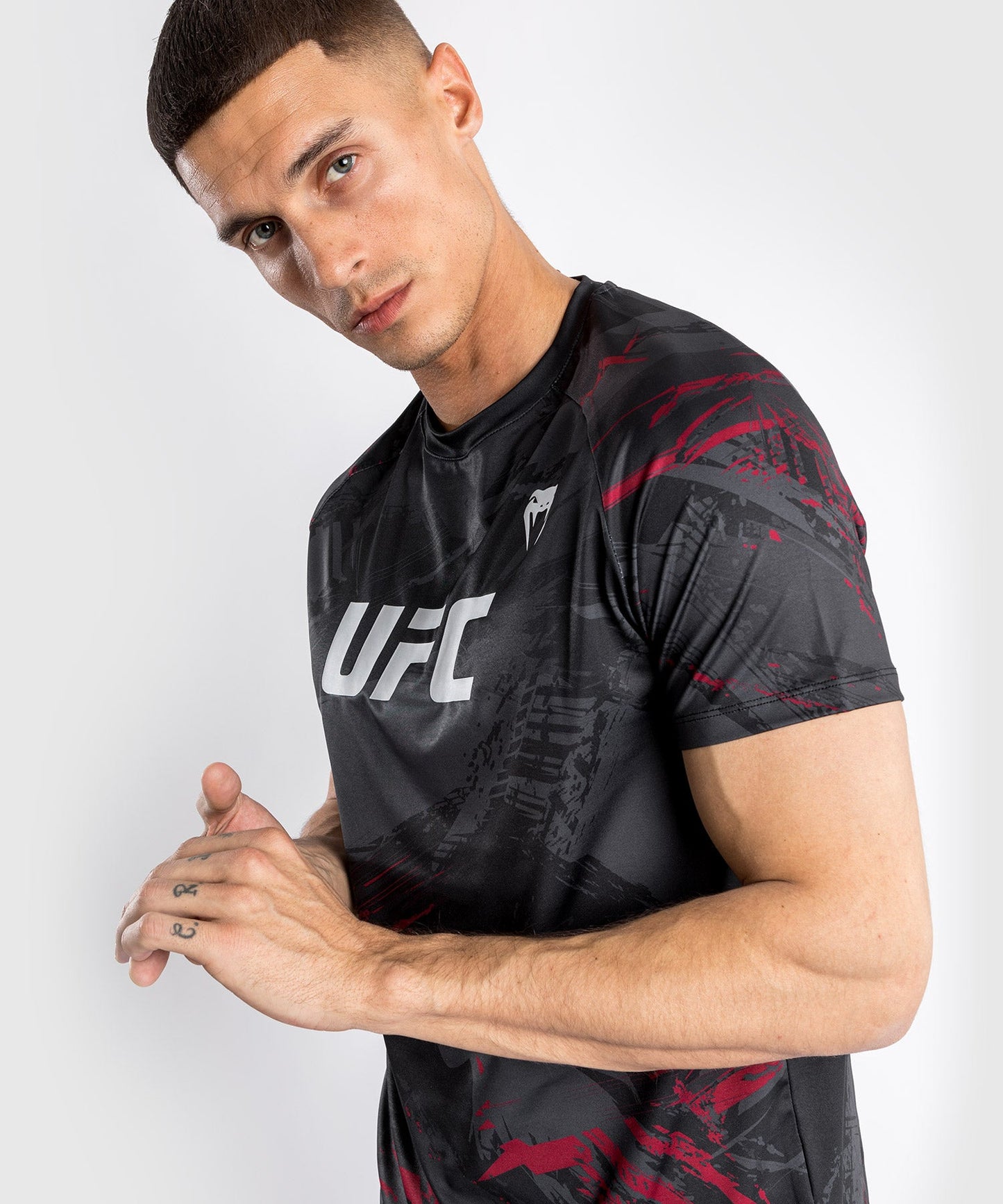 UFC Venum Authentic Fight Week 2.0 Men's Dry Tech Short Sleeve T-Shirt - Black