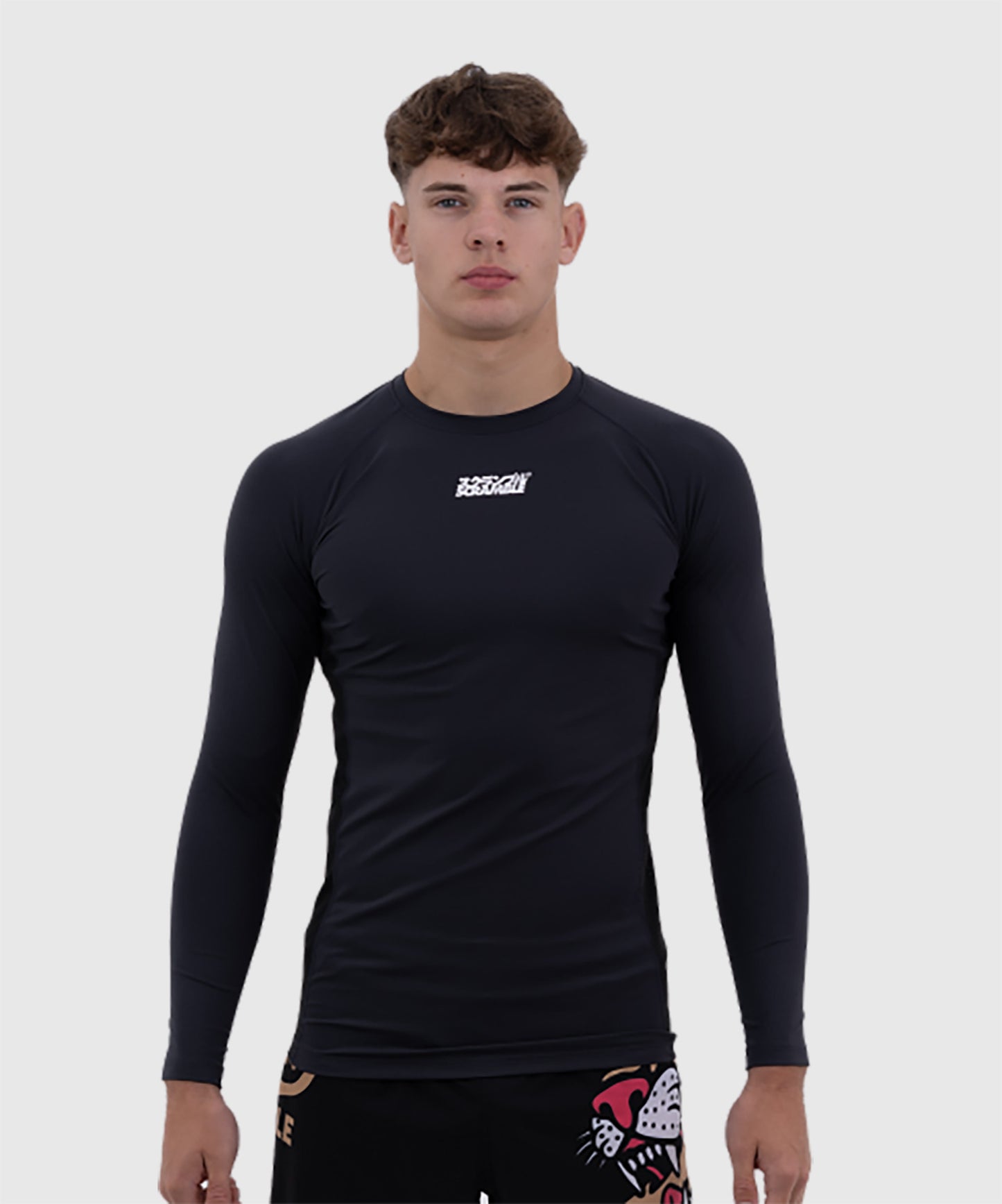 Scramble Shinobi Rashguard a Maniche Lunghe - Blu Marino