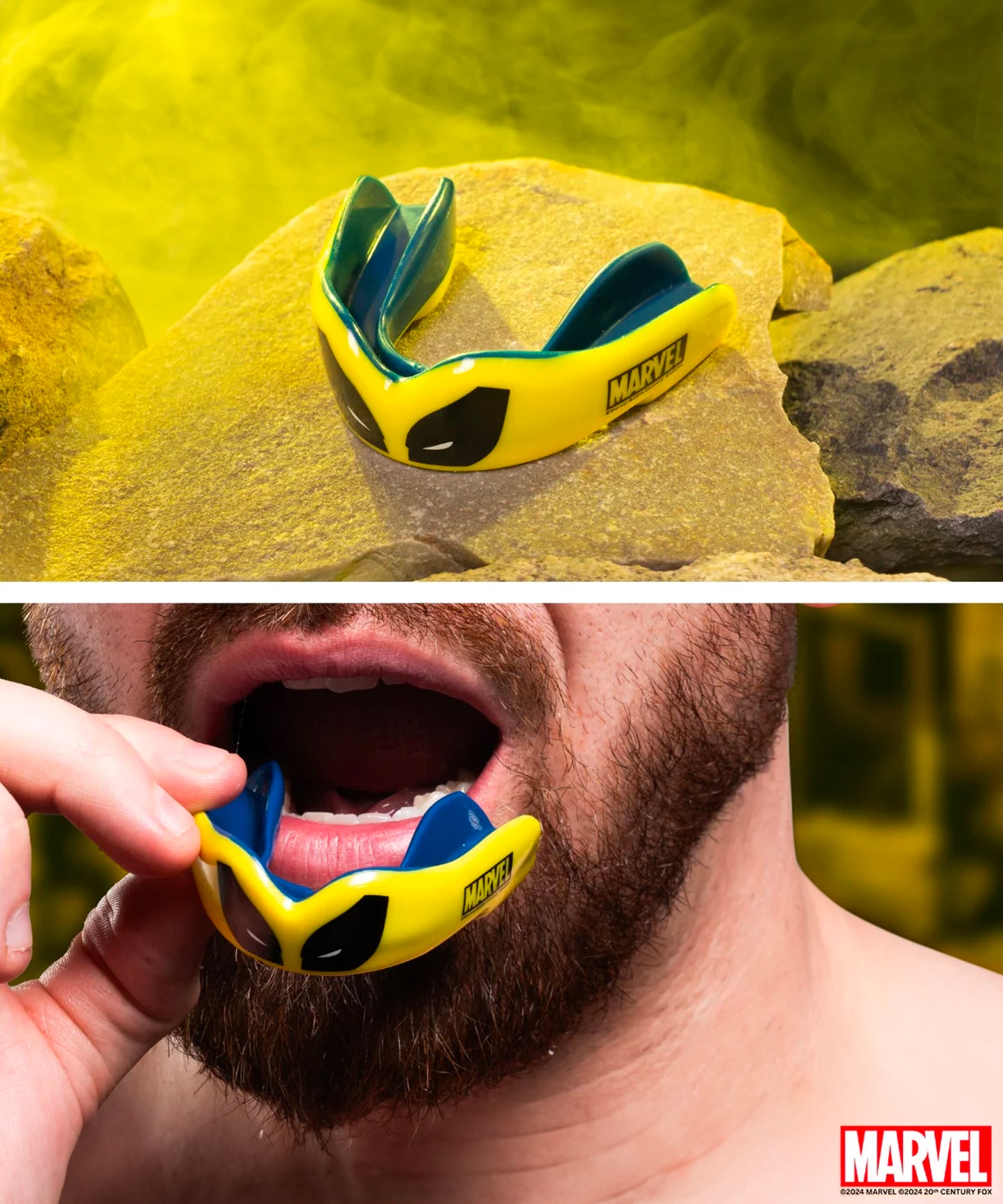 Safejawz Marvel X-Men Wolverine Mundschutz - Gelb