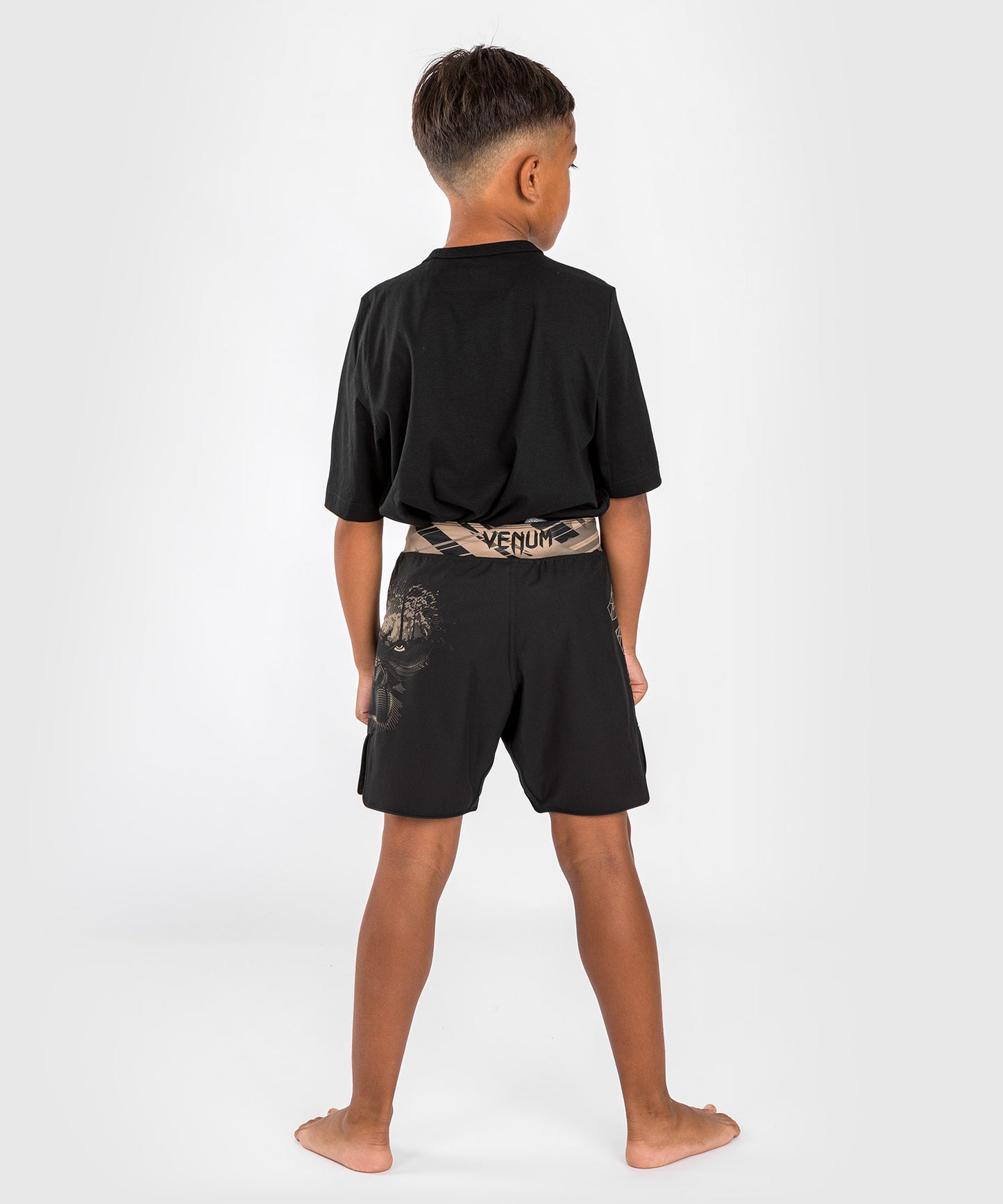 Short de Combat pour Enfants Venum Gorilla Jungle - Noir/Sable