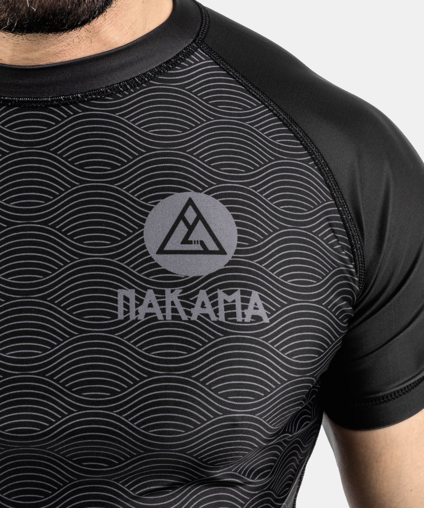 Rashguard À Manches Courtes Nakama No-Gi IBJJF - Noir/Noir