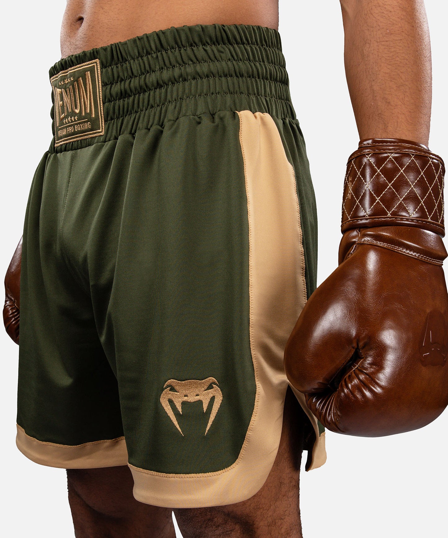 Venum Classic Boxshorts - Olivgrün/Sand