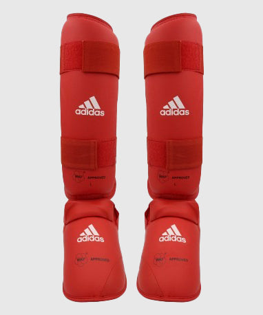Adidas WKF Schienbein- und Spannschützer - Rot