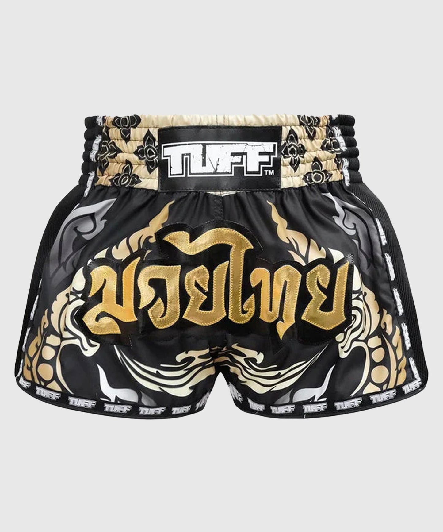 Short de Muay Thai Tuff Retro Style The King Of Naga - Noir