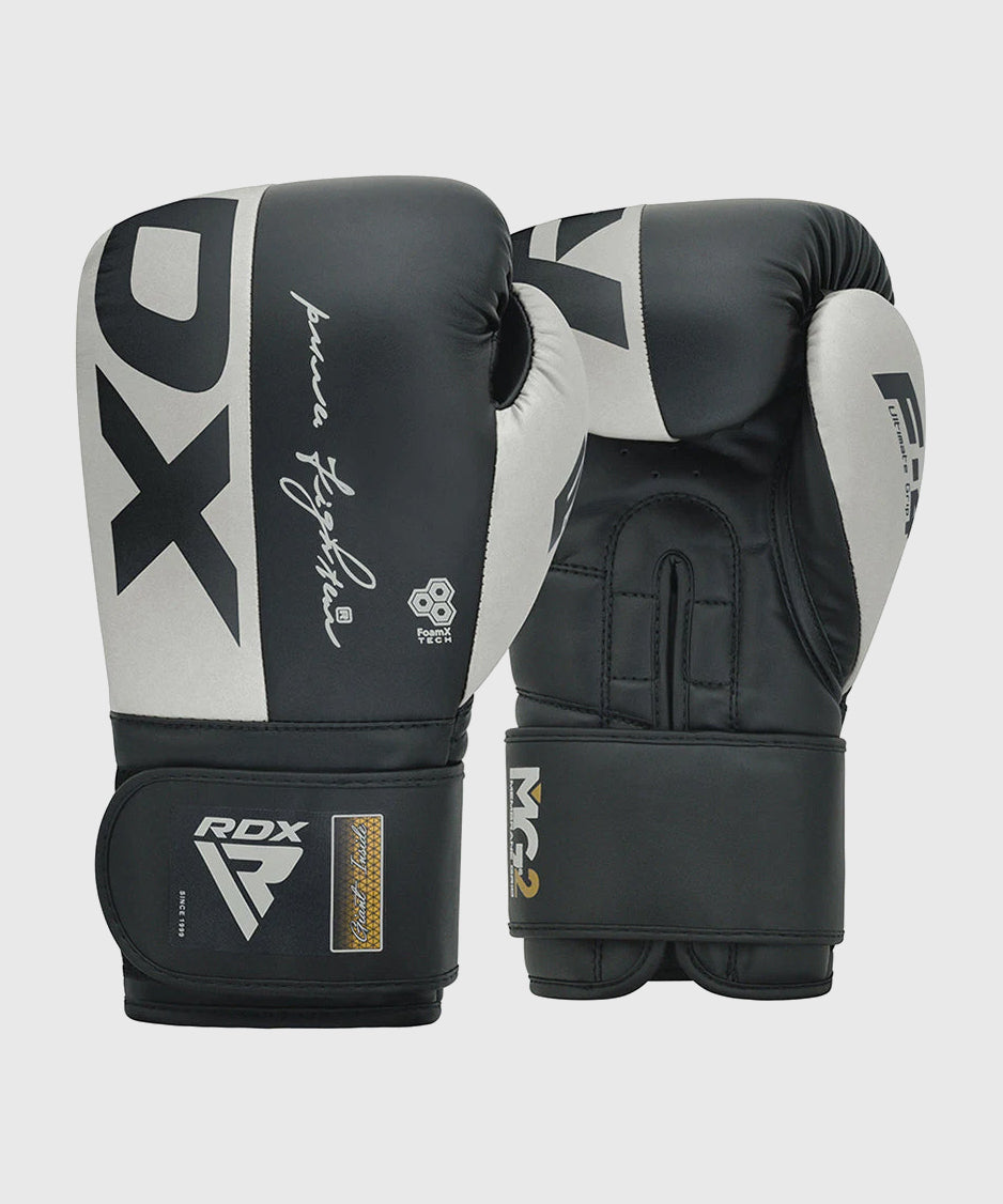 RDX F4 Boxing Gloves - Grey/Black