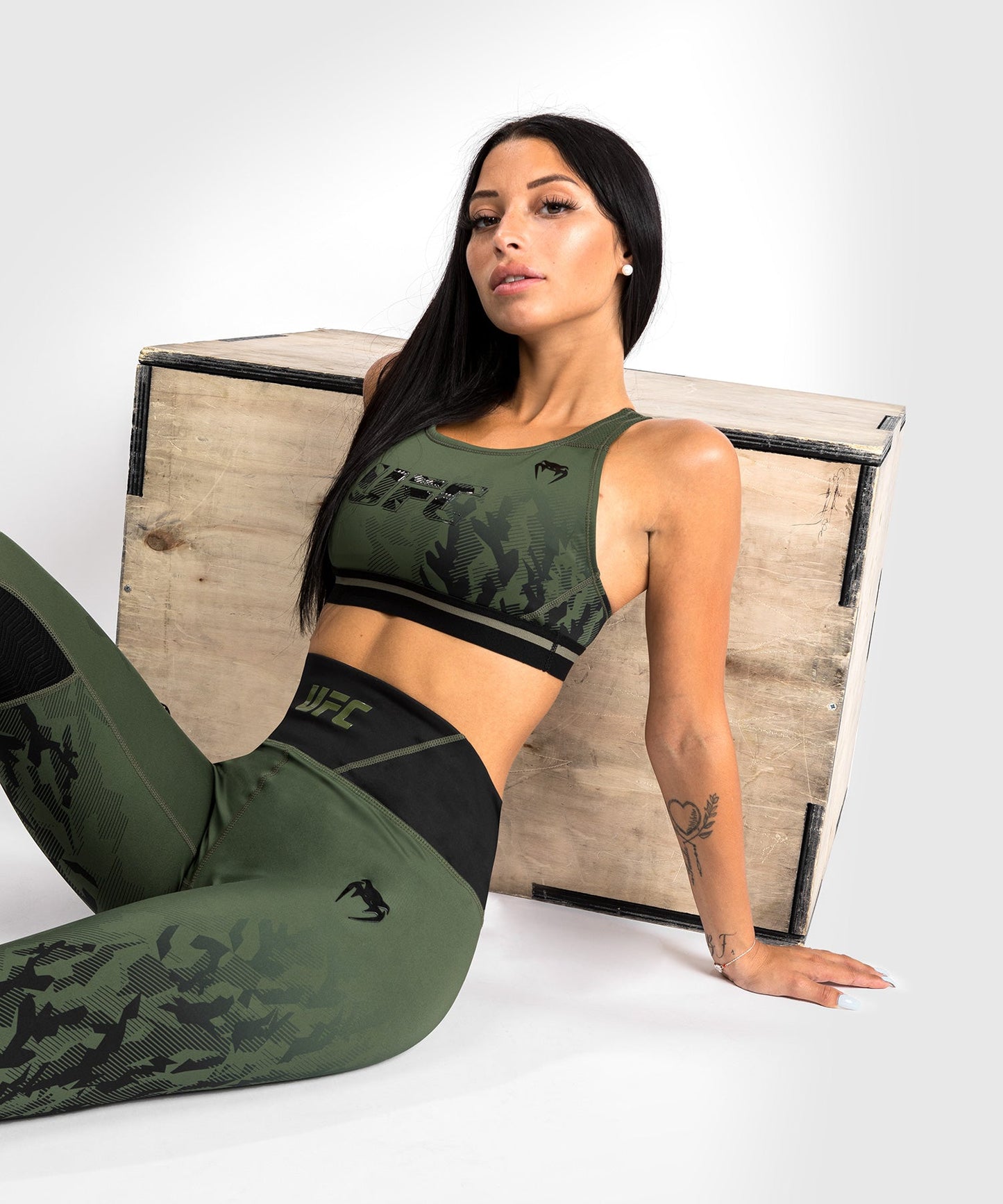 Women's UFC Leggings Venum Authentic Fight Week - Khaki