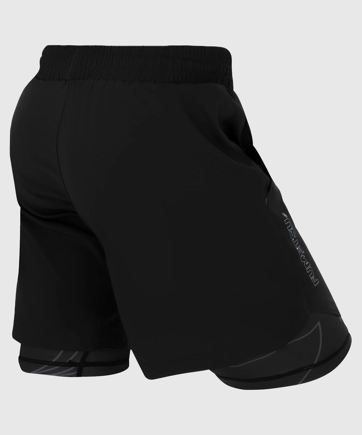 Fumetsu Entrenamiento Dual Layer Icon Fightshorts - Negro