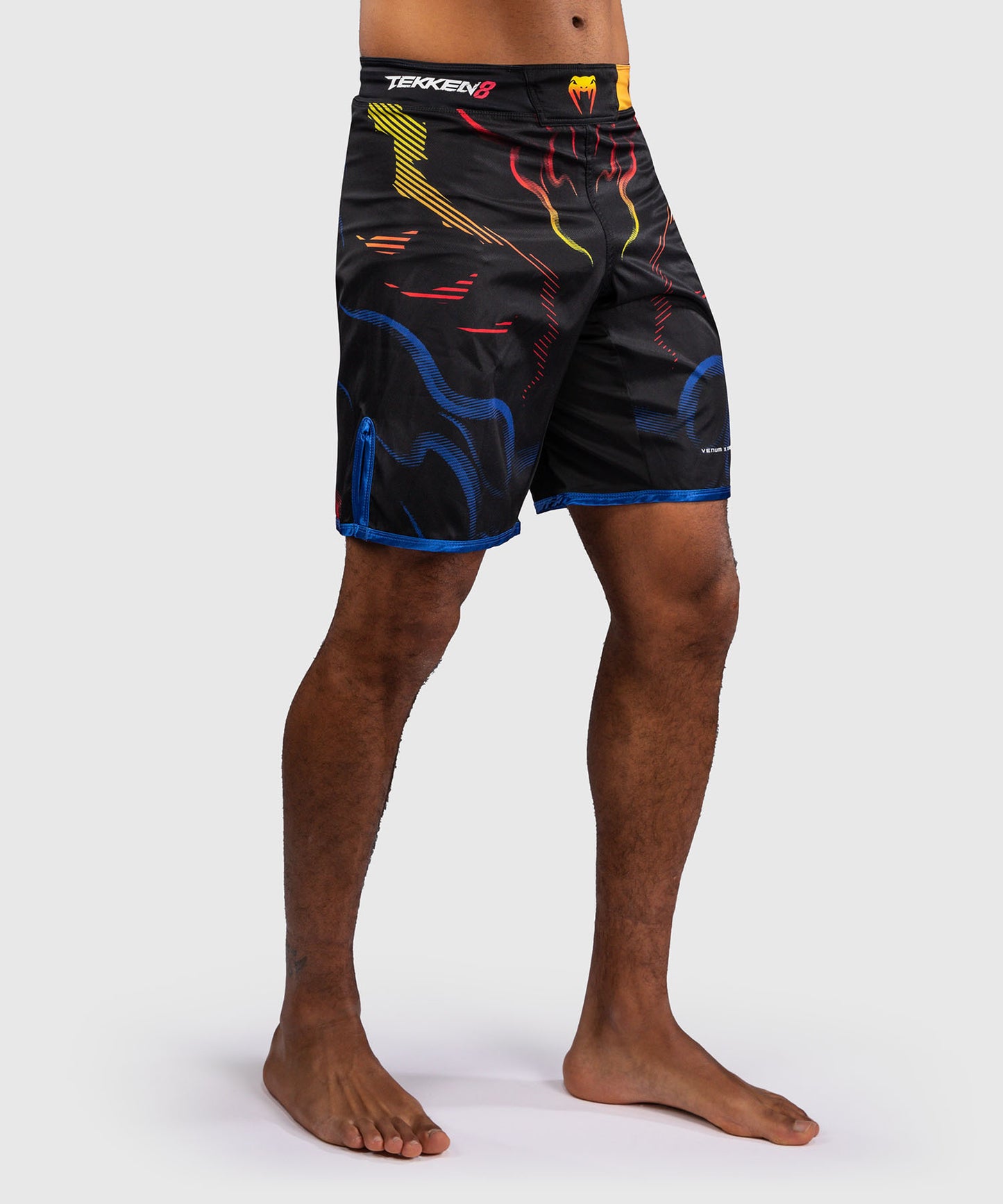 Venum x TEKKEN 8 Fight Shorts - Yoshimitsu - Black/Orange