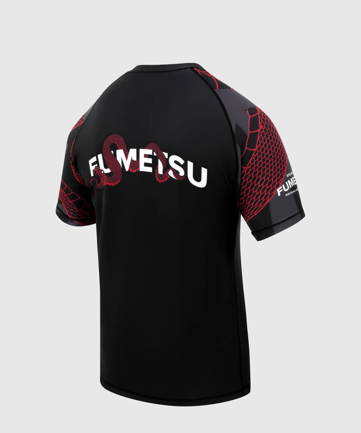 Fumetsu Anaconda Rashguard de Manga Corta - Negro/Rojo