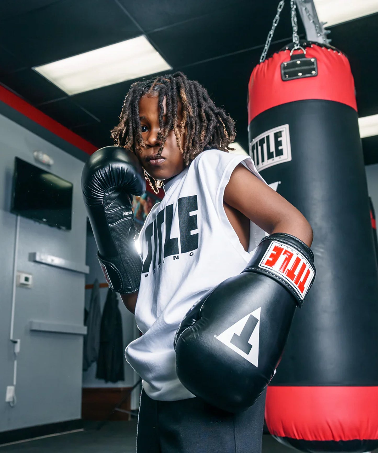 Gants De Boxe Title Boxing Black-Max - Noir