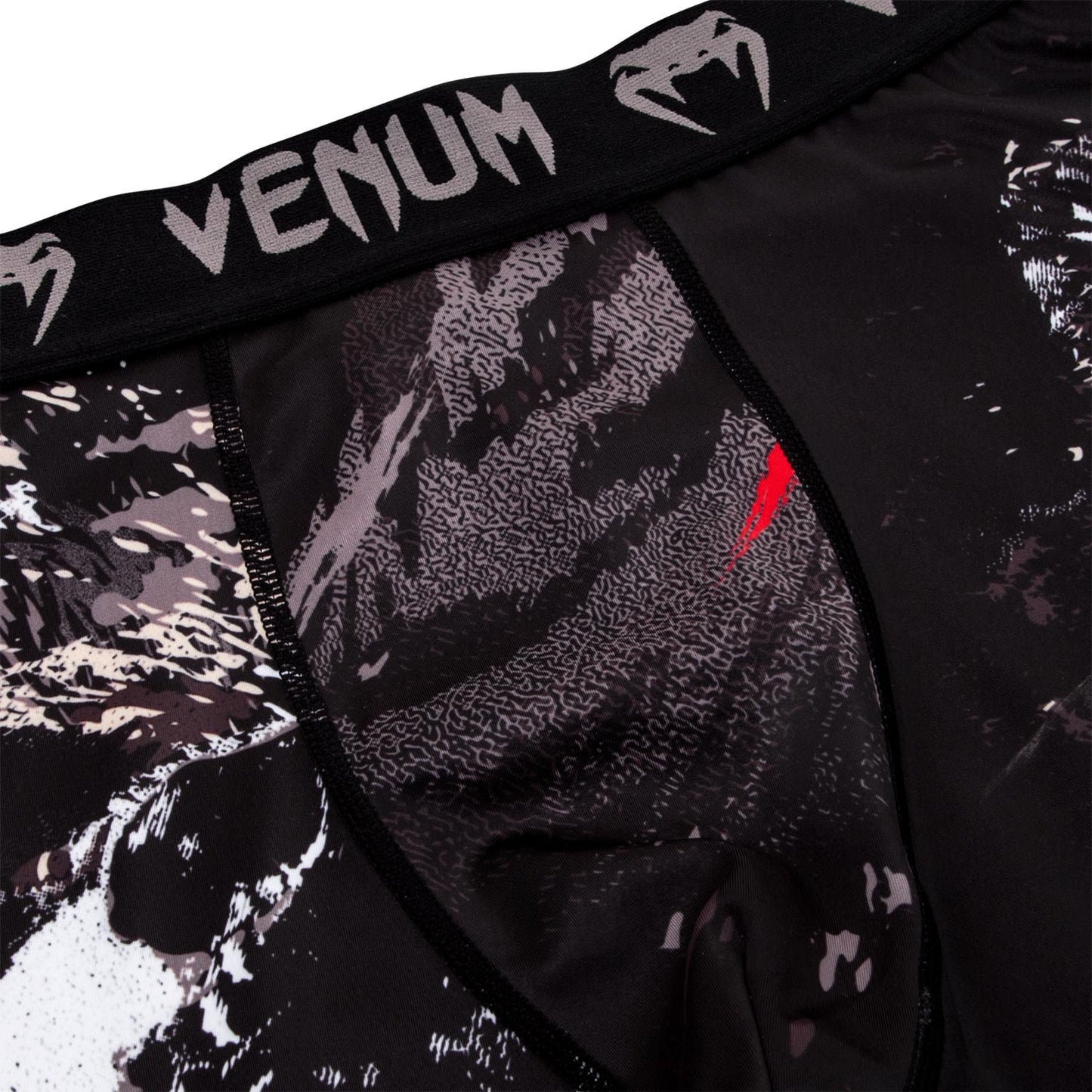 Venum Grizzli Compression Pants - Black/White