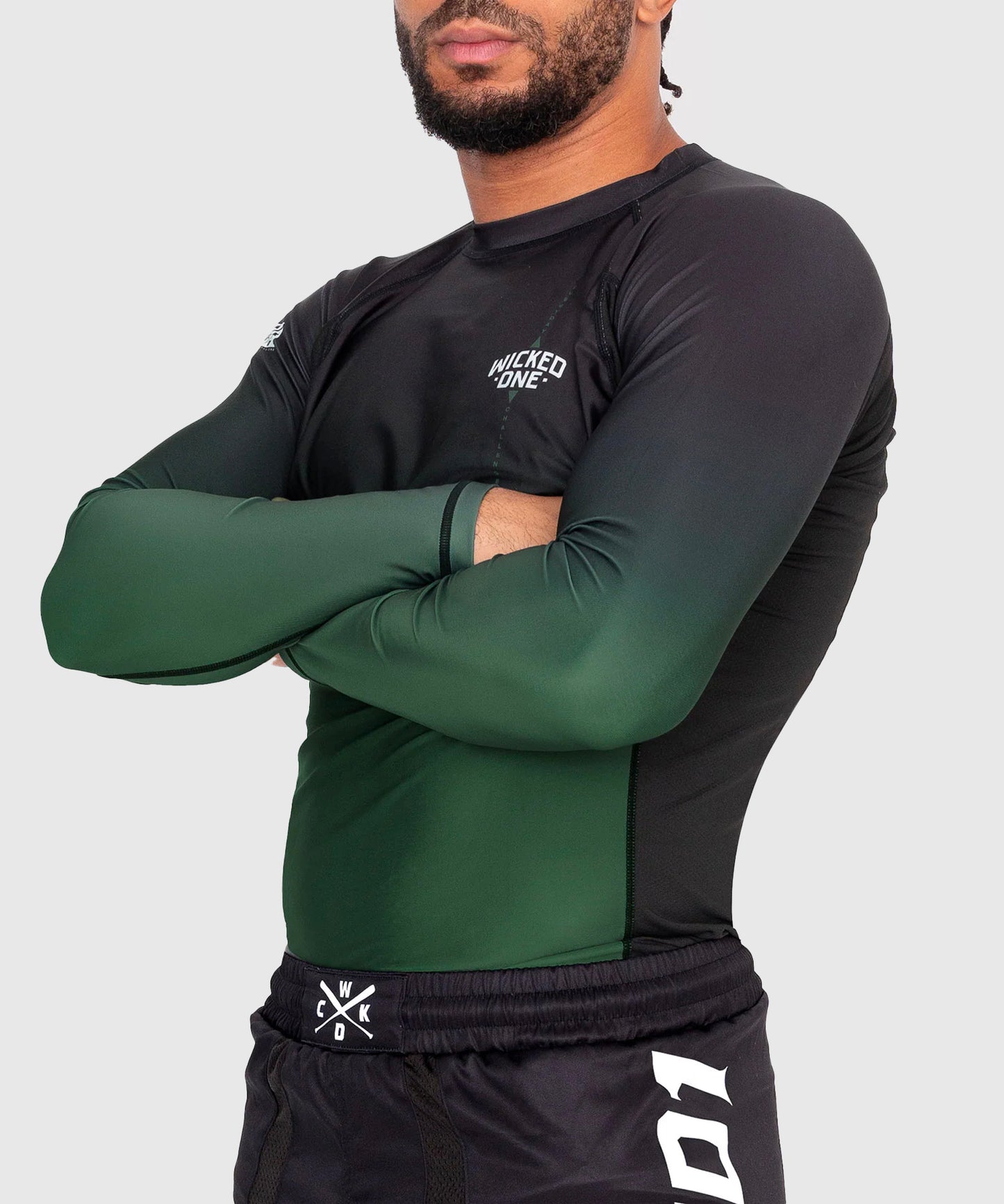 Rashguard À Manches Longues Wicked One Ghost - Noir/Kaki