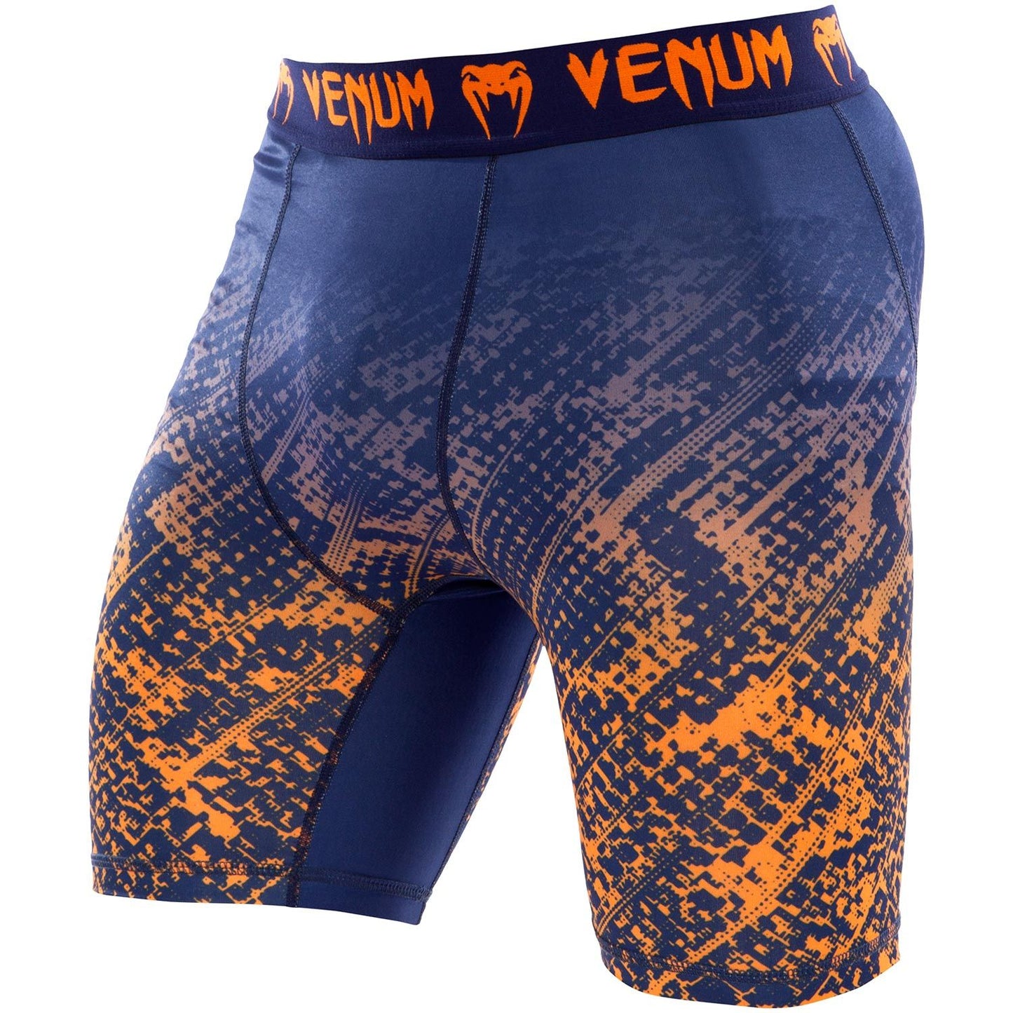 Venum Tropical Compression Shorts - Blue/Orange