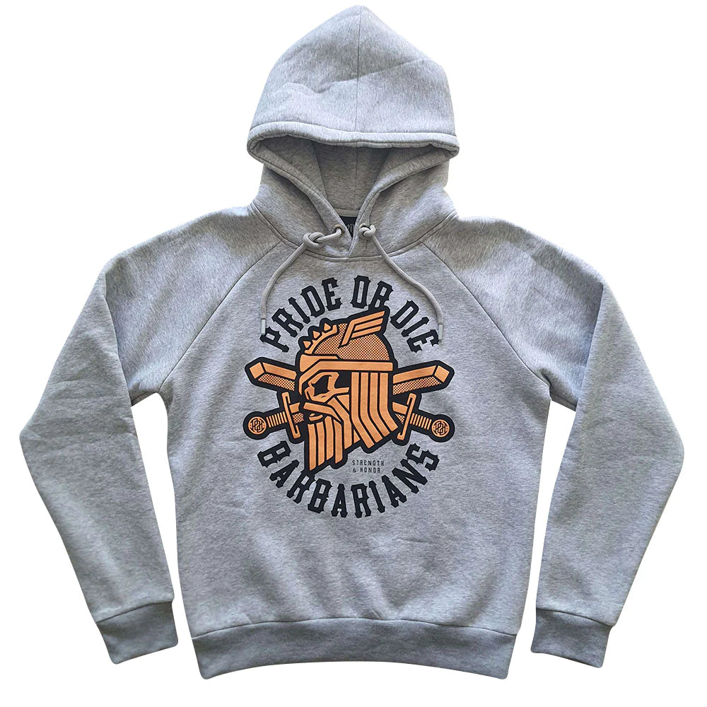 Pride Or Die Barbarians Sweatshirt Hoodie – Grey